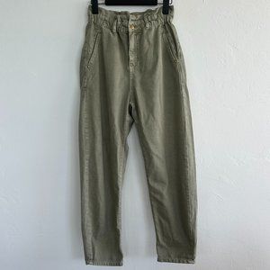 Zara High-Waisted Paperbag Baggy Jeans